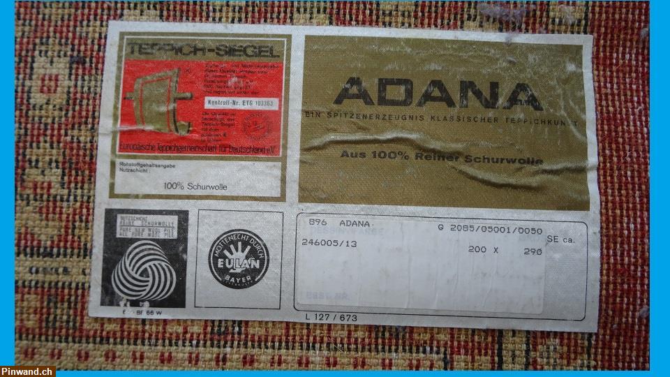 Bild 8: Teppich Adana 2m x 2,90cm zu verkaufen