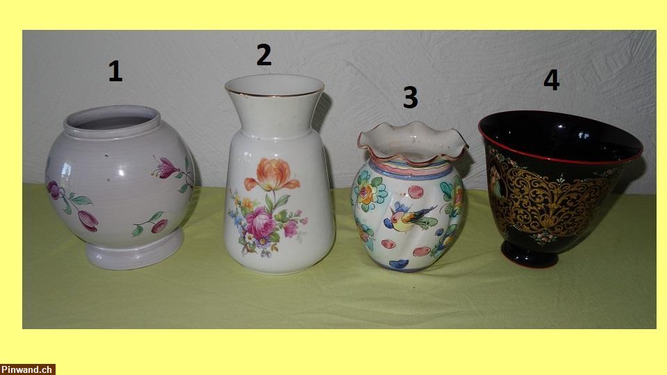 Bild 1: 4 verschiedene Vasen zu verkaufen