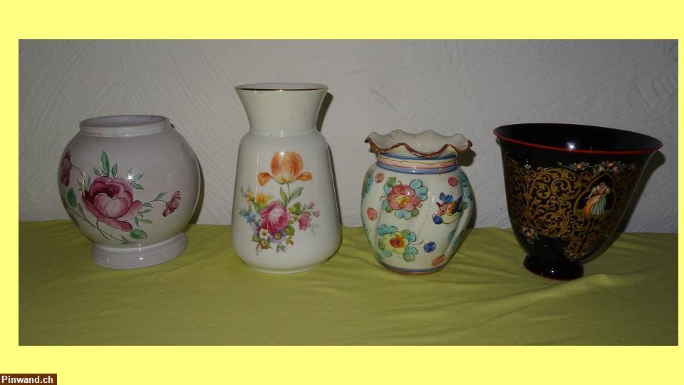 Bild 3: 4 verschiedene Vasen zu verkaufen