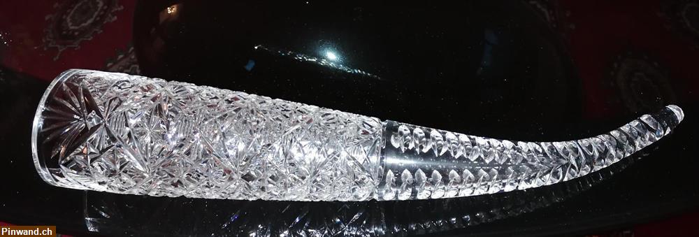 Bild 1: Trink-Horn aus Bleikristall 40 cm zu verkaufen