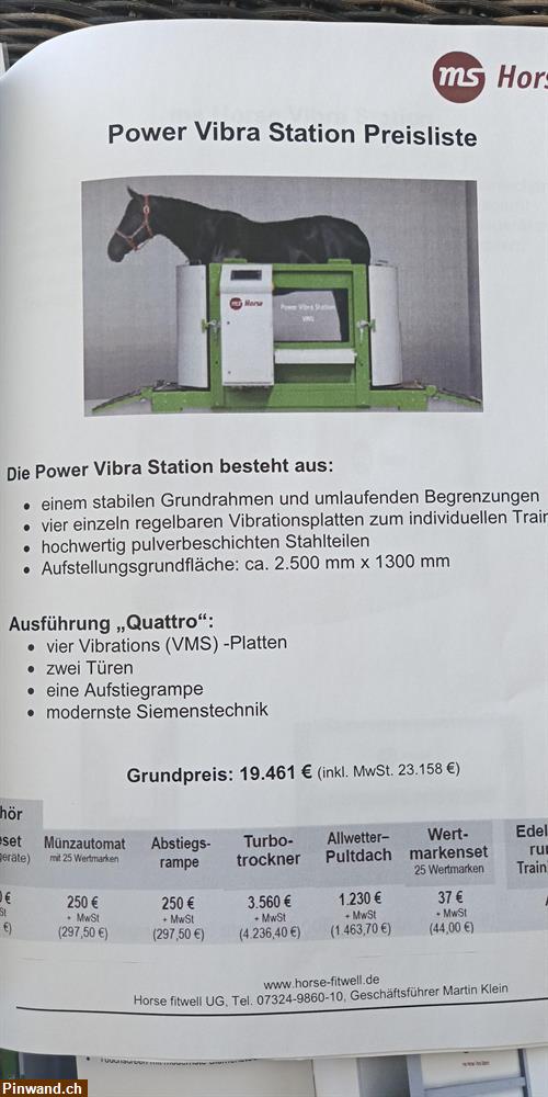 Bild 5: Trainingsgeräten für Pferde Power Vibra Station zu verkaufen