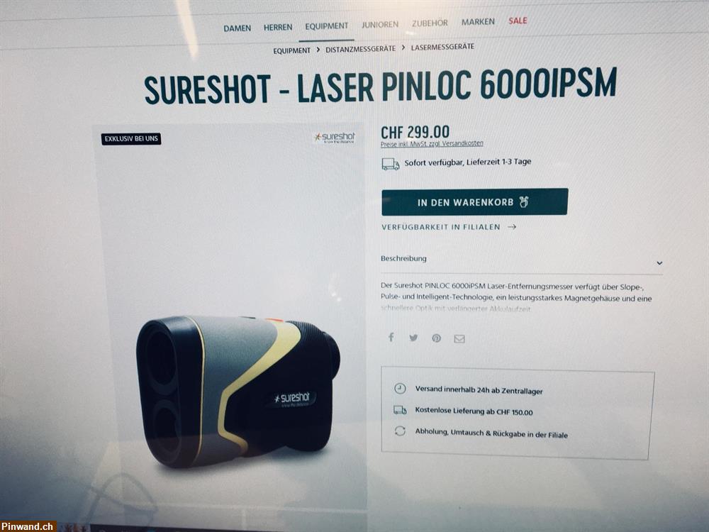 Bild 1: Golf Laser-Distanzmesser 6000IPSM zu verkaufen