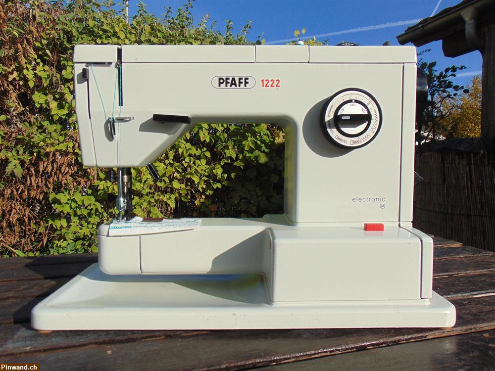 Bild 1: Occasion Nähmaschine PFAFF 1222, mit IDT, ab Service zu verkaufen