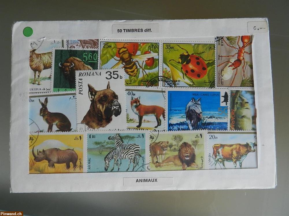 Bild 1: Alte Briefmarken aus dem Ausland gemischt zu verkaufen