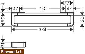 Bild 3: NEU! Axor Universal Softsquare Reling Haltestange zu verkaufen