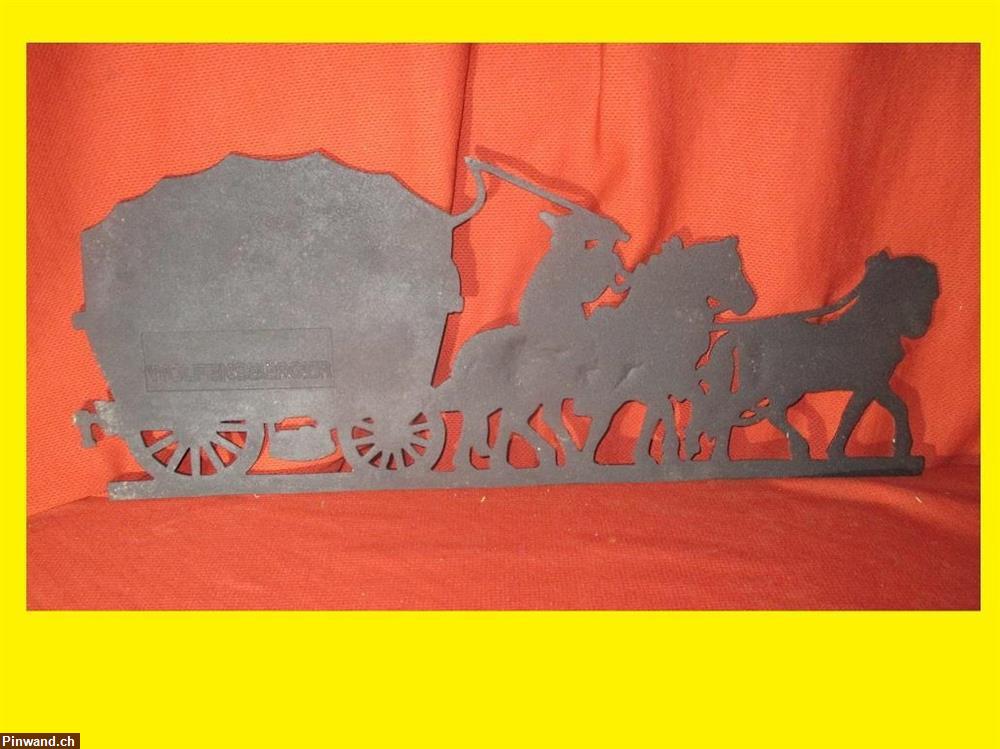 Bild 2: Kaminplatte Bäuerlicher Pferdewagen aus Gusseisen zu verkaufen