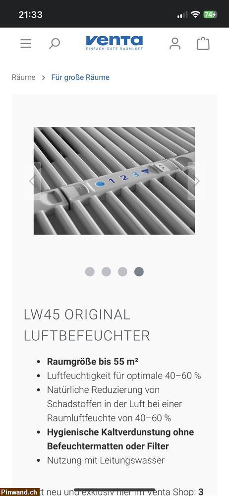 Bild 1: Luftbefeuchter Venta LW45 Original 55m2 zu verkaufen