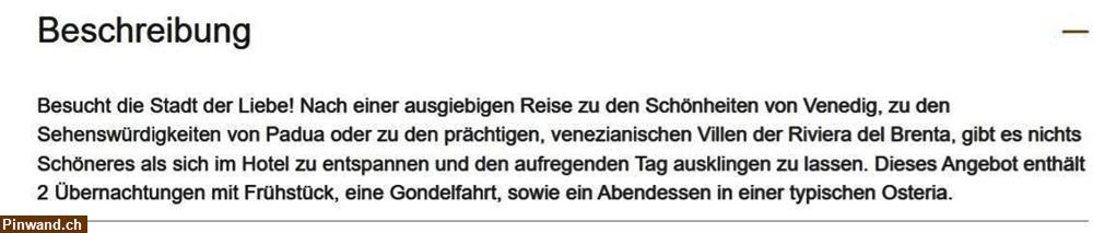 Bild 2: Romantisches Venedig - Gutschein für 2 Nächte zu verkaufen