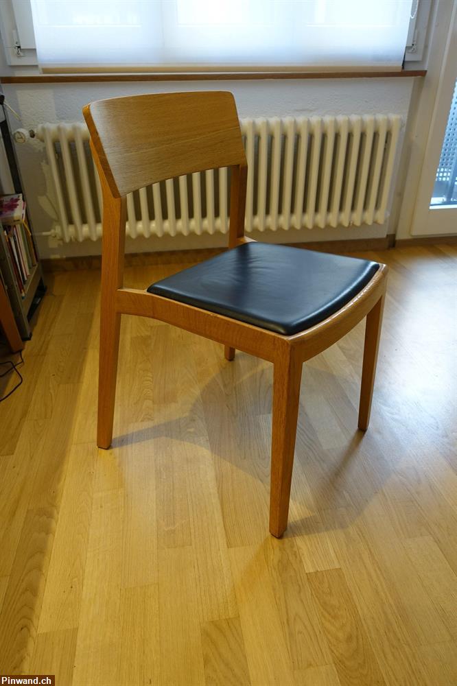 Bild 6: Ono Tisch Eiche Massiv plus 6 Stühle zu verkaufen