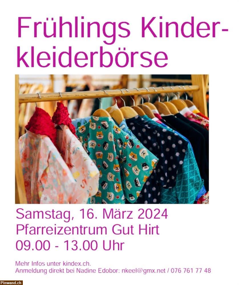 Bild 1: Kinderkleiderbörse in Zug am 16.03.24 im Pfarreisaal
