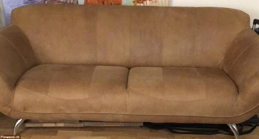 Bild 3: Neuwertiges Leder Sofa zu verkaufen