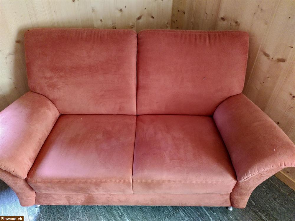 Bild 1: 2er Sofa und 2 Sessel günstig zu verkaufen