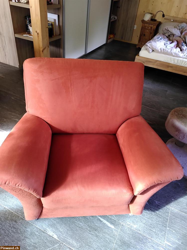 Bild 2: 2er Sofa und 2 Sessel günstig zu verkaufen