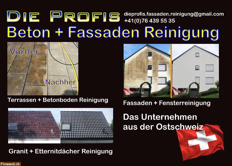 Bild 1: Profis für Terrassenböden, Fassadenreinigung und Eternit Dächer