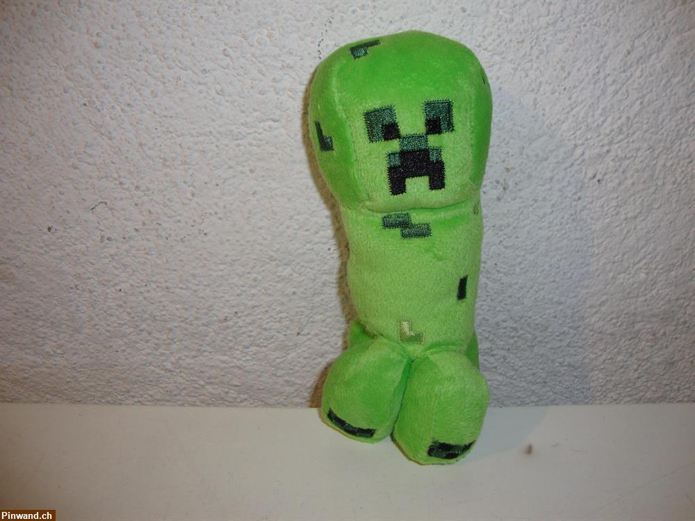 Bild 1: Minecraft Creeper Plüschfigur zu verkaufen