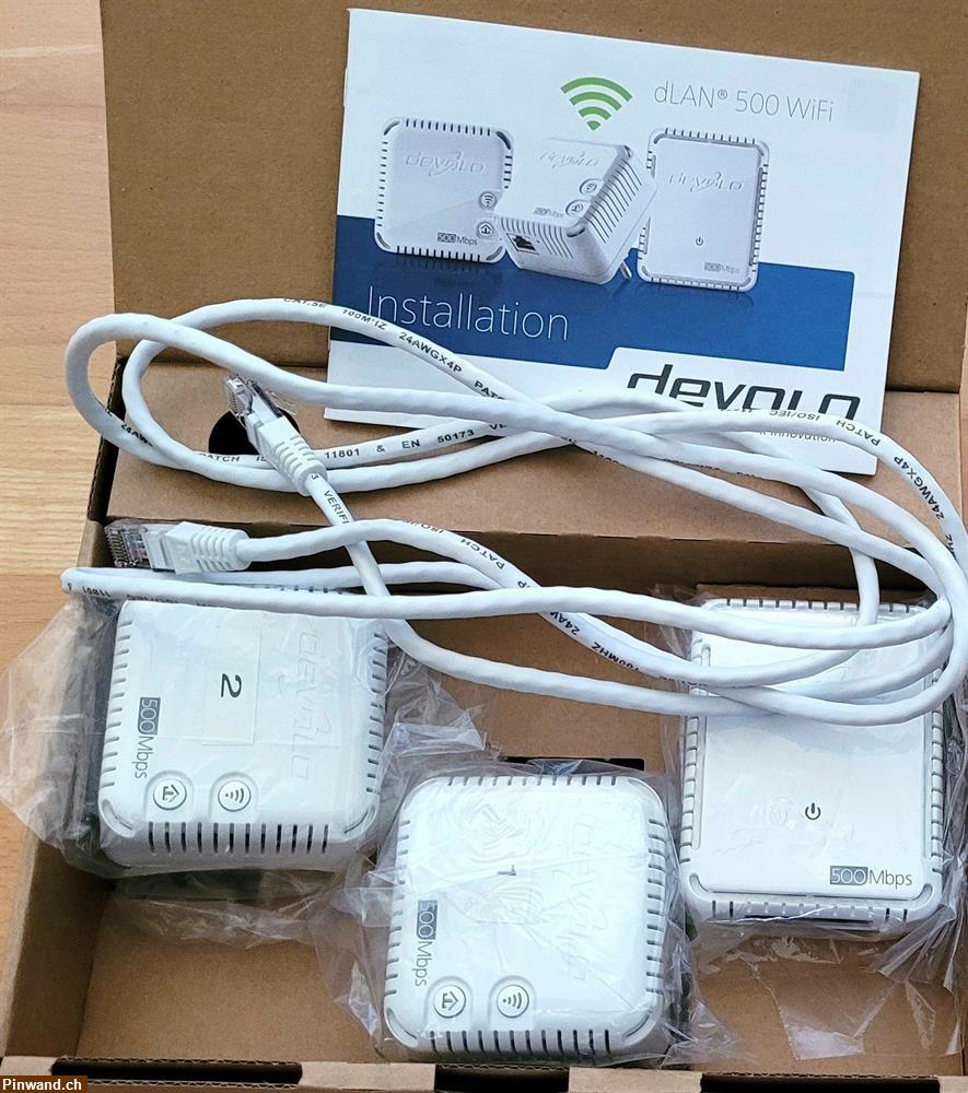 Bild 1: devolo dLAN 500 WiFi Network Kit Powerline in OVP zu verkaufen