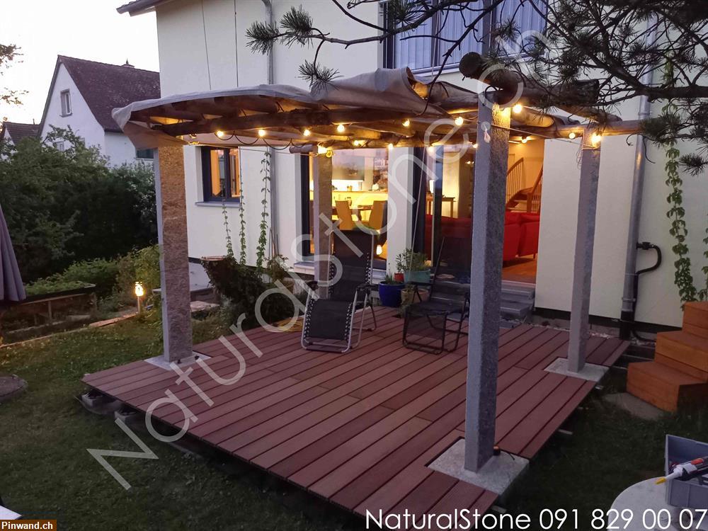 Pergola mit Sockel für Gartensitzplatz zu verkaufen