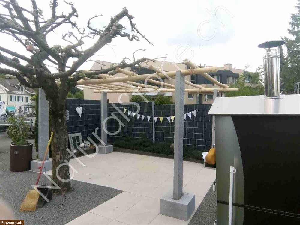 Bild 11: Pergola mit Sockel für Gartensitzplatz zu verkaufen