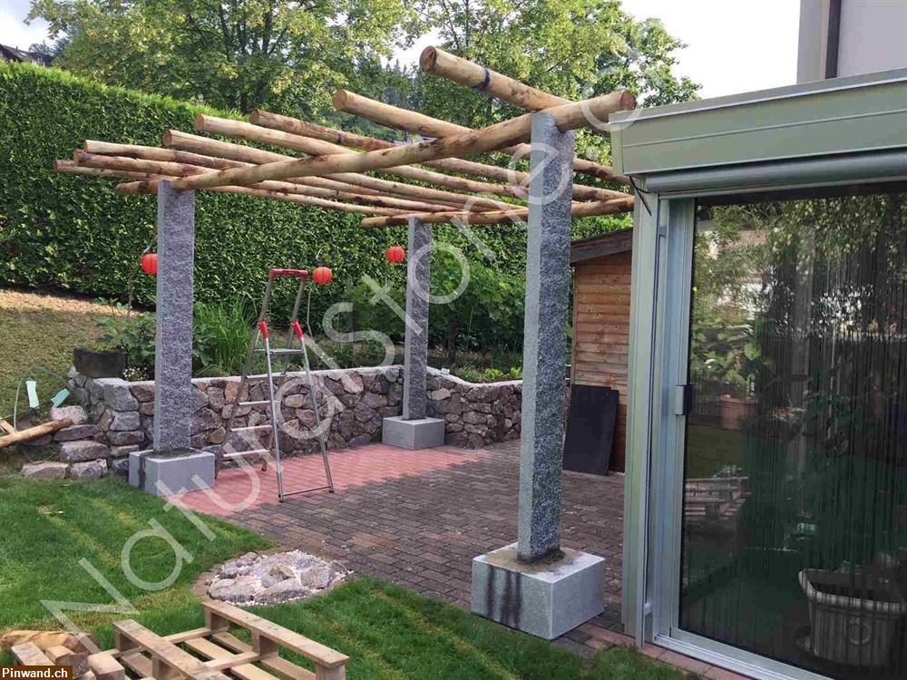 Bild 18: Pergola mit Sockel für Gartensitzplatz zu verkaufen