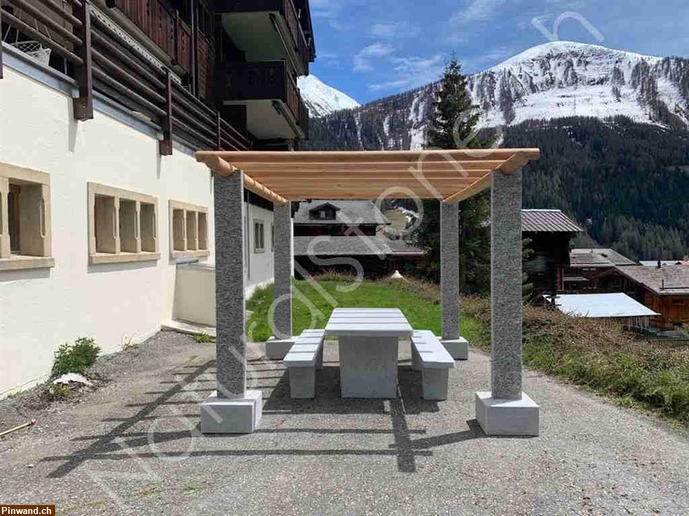 Pergola mit Sockel für Gartensitzplatz zu verkaufen