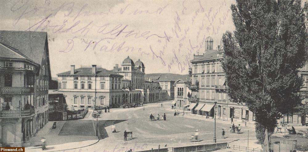 Bild 1: Alte Postkarte Winterthur - Bahnhofplatz zu verkaufen