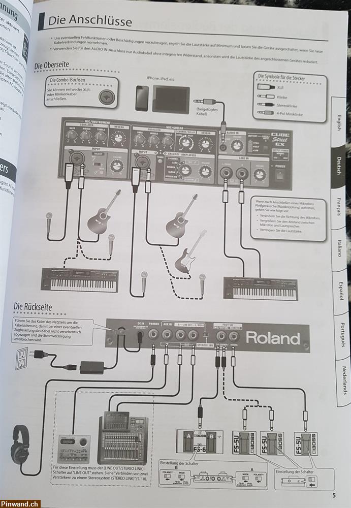 Bild 4: Gitarrenverstärker Roland cube street ex zu verkaufen