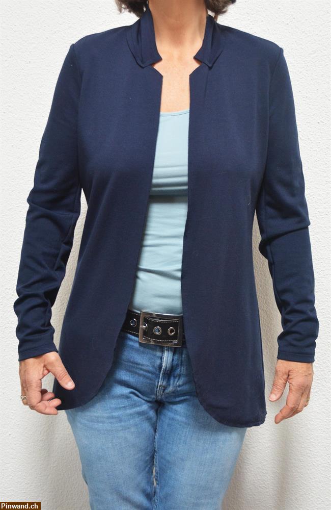 Bild 1: Blaue offene Jacke von Tom Tailor zu verkaufen