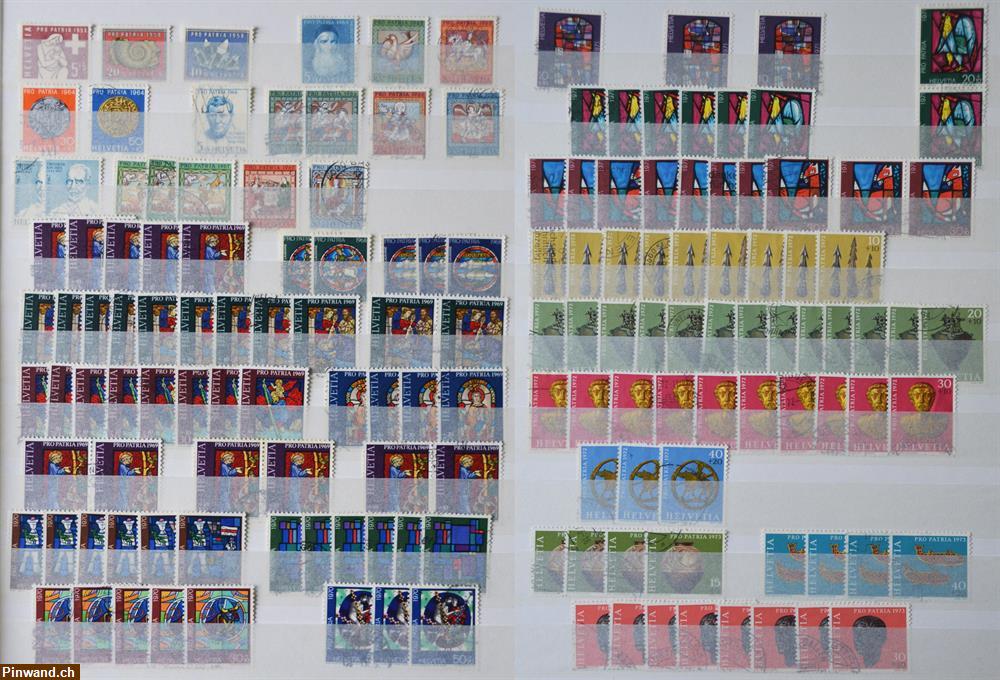 Bild 1: Pro Patria Sammlung/Doubletten 1964 - 1999, gestempelt