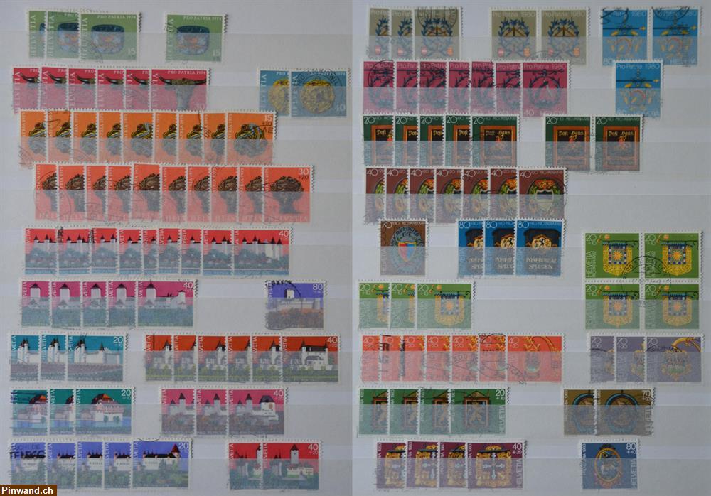 Bild 2: Pro Patria Sammlung/Doubletten 1964 - 1999, gestempelt