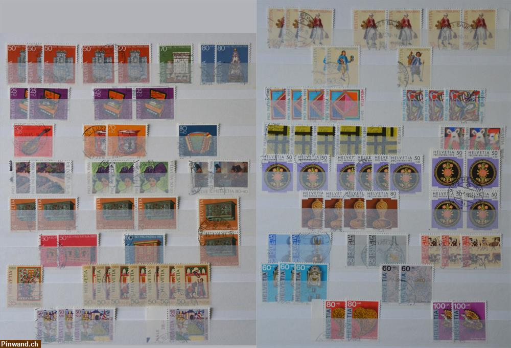 Bild 3: Pro Patria Sammlung/Doubletten 1964 - 1999, gestempelt