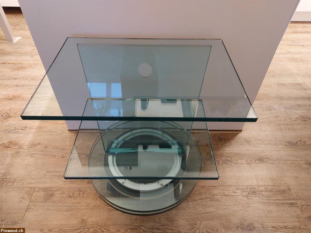 Bild 1: Fernsehmöbel, TV Möbel Glas drehbar zu verkaufen