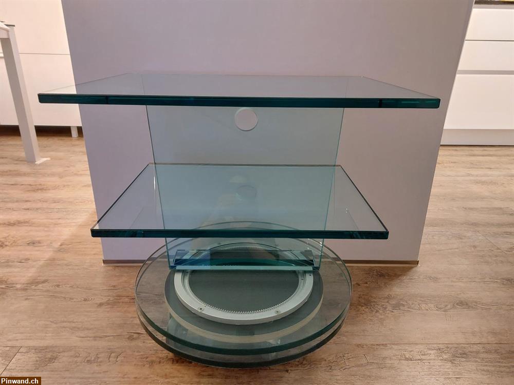 Bild 2: Fernsehmöbel, TV Möbel Glas drehbar zu verkaufen