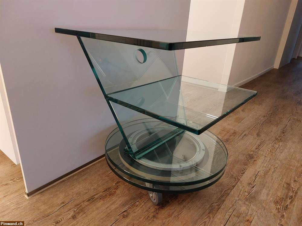 Bild 3: Fernsehmöbel, TV Möbel Glas drehbar zu verkaufen