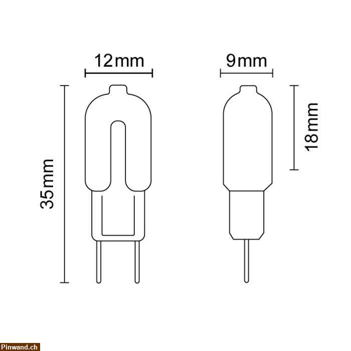 Bild 2: 2 x Lightway G4 LED Leuchtmittel Stiftsockellampe 1,2W