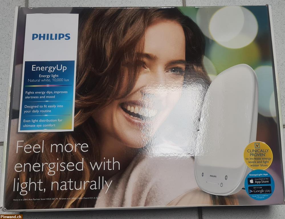 Bild 1: Neuwertige Philips Lichttherapielampe zu verkaufen