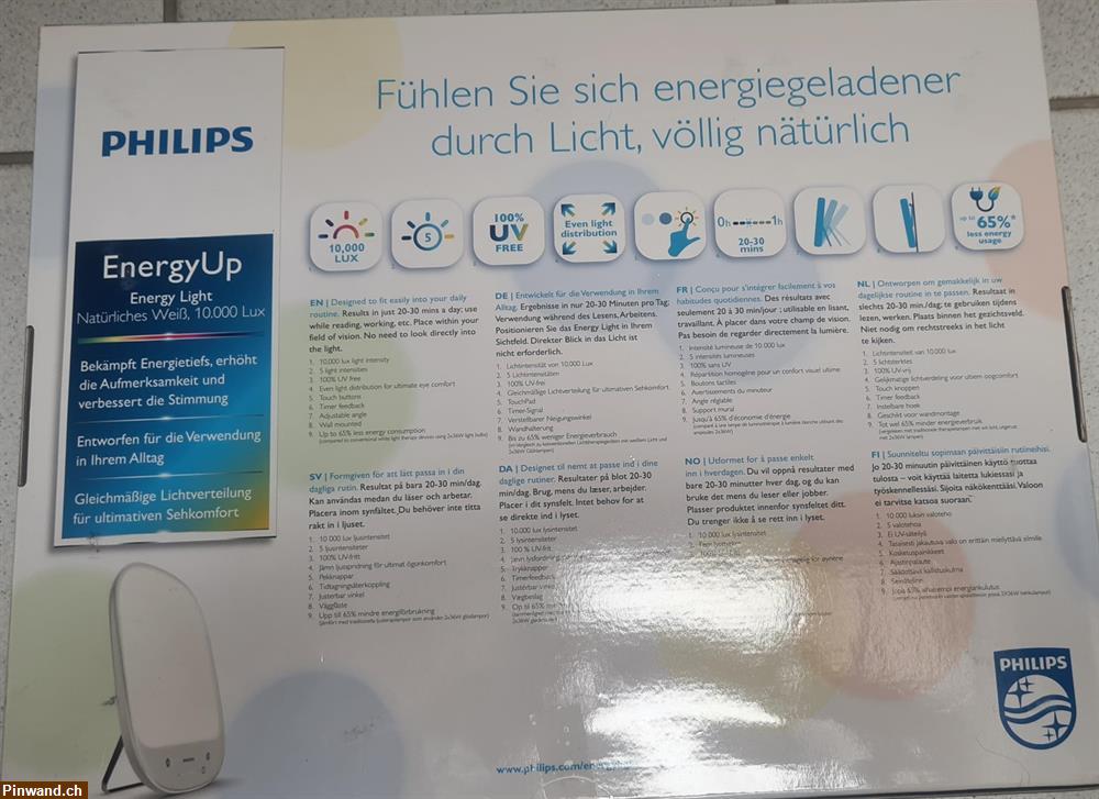 Bild 2: Neuwertige Philips Lichttherapielampe zu verkaufen