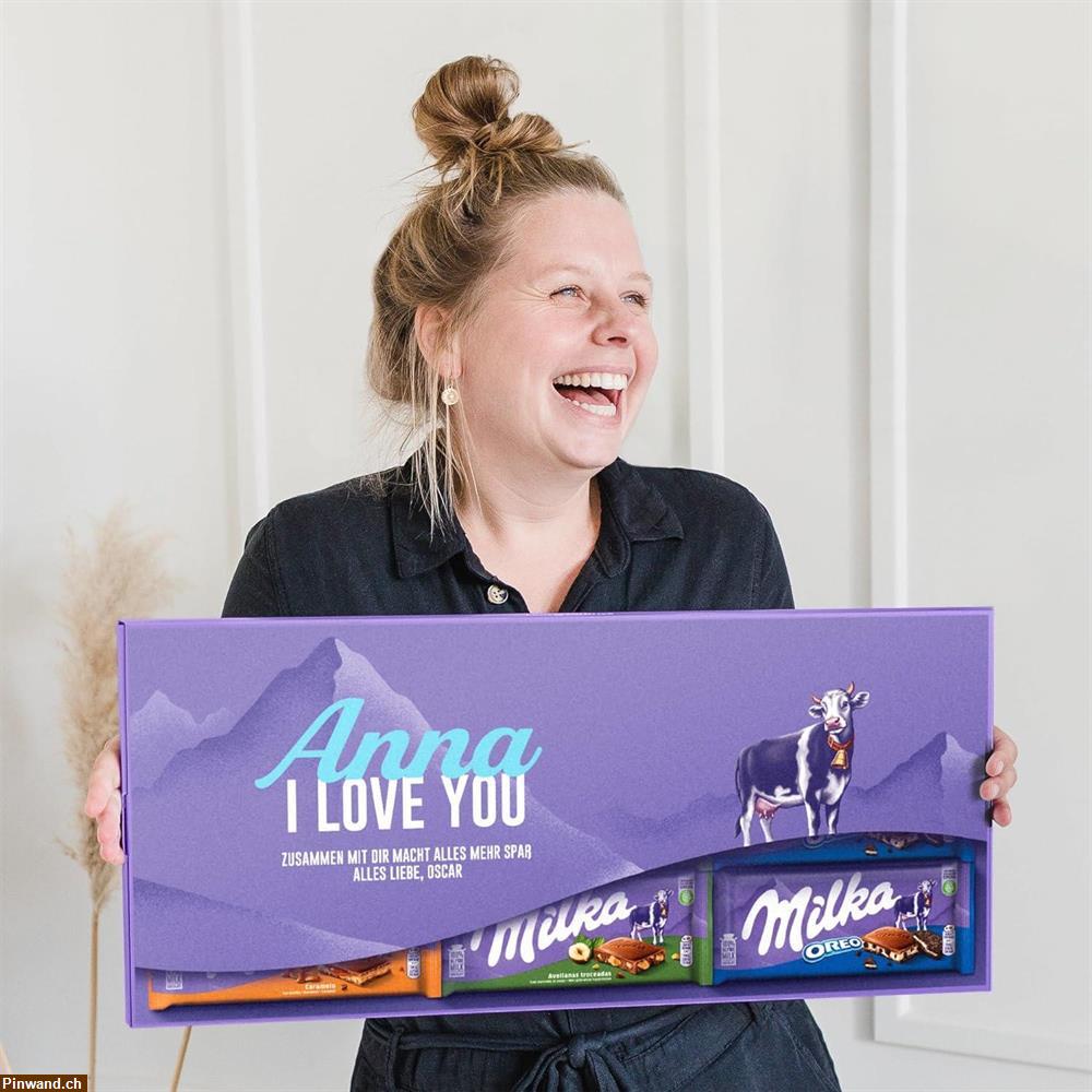 Bild 6: Riesen Milka Schokoladentafel personalisiert zu verkaufen