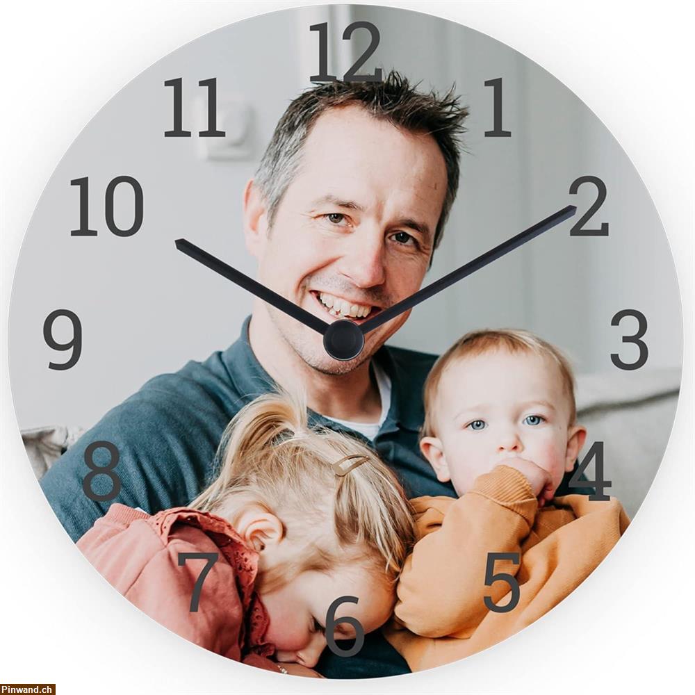 Bild 3: Personalisierte Wanduhr mit Foto zu verkaufen