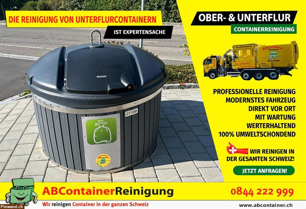 Bild 1: Die Reinigung von Unterflurcontainer ist Experten Sache!