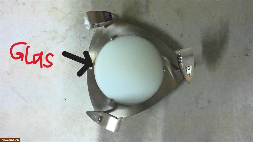 Bild 1: Deckenlampe mit 3 Strahlern zu verkaufen