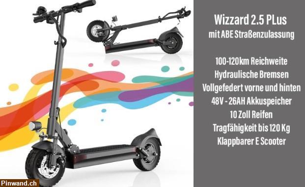Bild 1: E-Scooter Wizzard 2.5 Plus E-Trottinett zu verkaufen