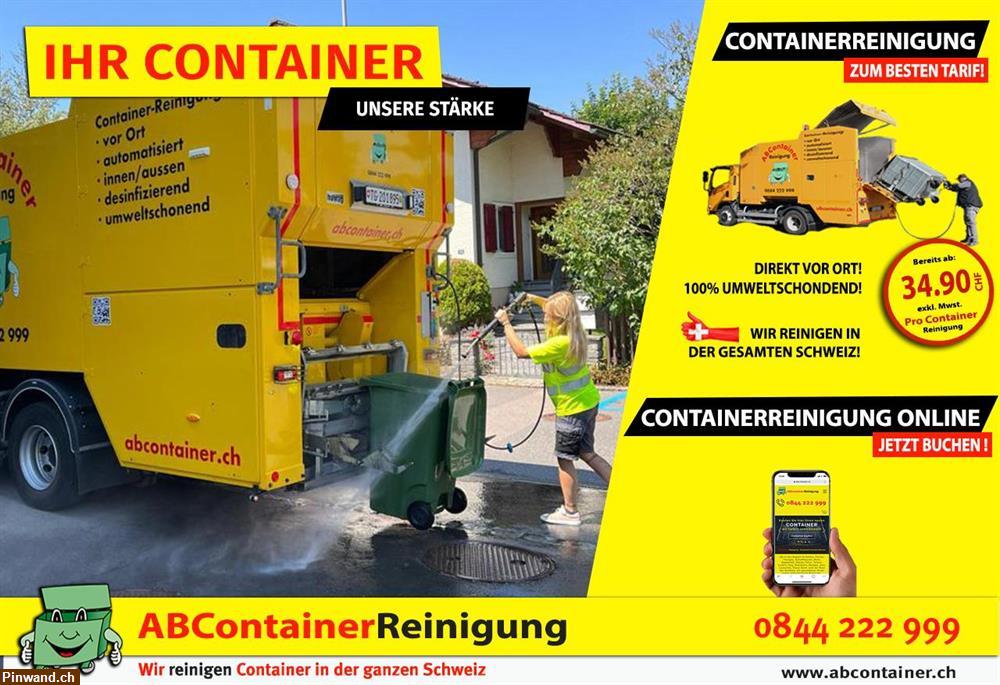 Bild 1: Containerreinigung / Ihr Container unsere Stärke