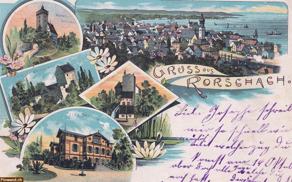 Bild 1: Ansichtskarte:  Gruss aus Rorschach - (1899)