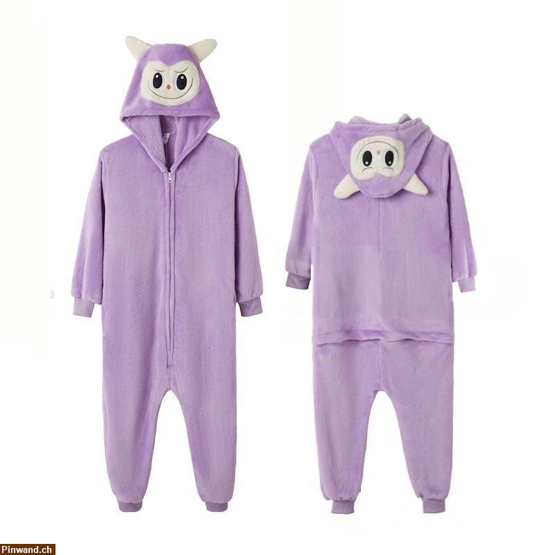 Bild 9: Labubu Jumpsuit Schlafanzug Kostüm Onesie 9 Varianten Gr. S-XL