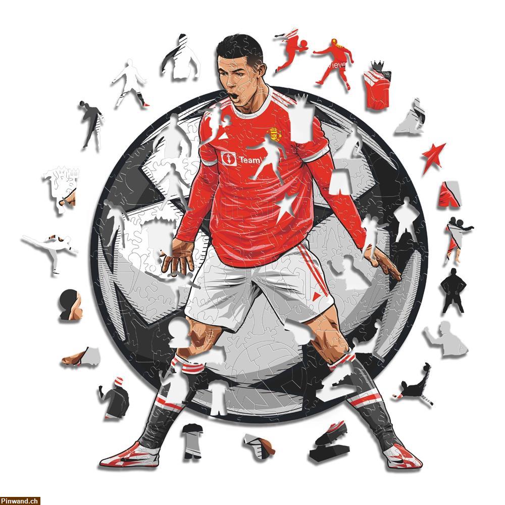 Bild 11: Holzpuzzle Mbappe, Messi, Ronaldo, Lamine Yamal, Vini Jr, Bellingham, Haaland, Neymar, Ibrahimovic