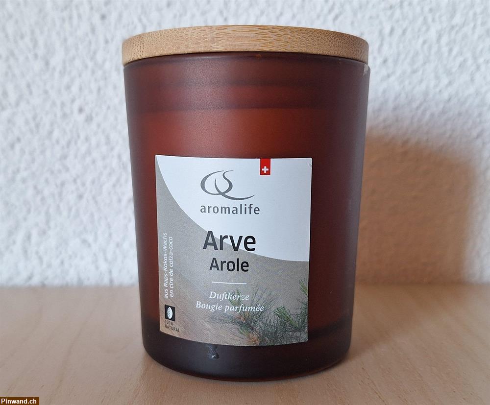 Bild 1: Aromalife Arve Duftkerze im Glas