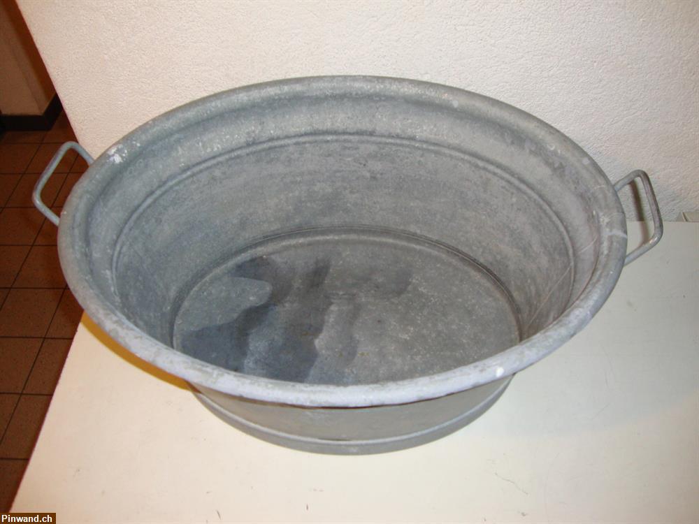 Bild 2: Alter Zink Zuber 60 Liter