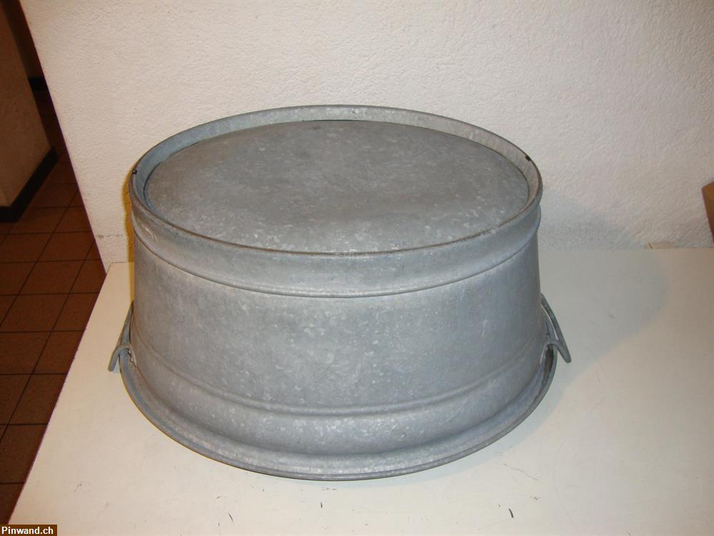 Bild 3: Alter Zink Zuber 60 Liter