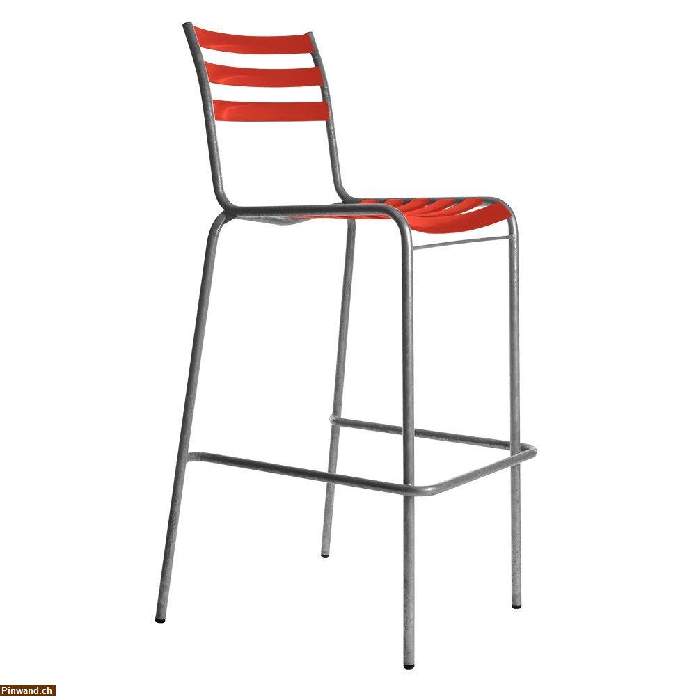 Bild 2: GESUCHT: Schaffner Bartisch mit 4 Stühlen rot