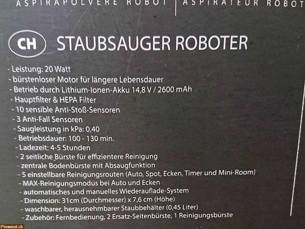 Bild 3: Verkauf: Easy Home Staubsauger-Roboter
